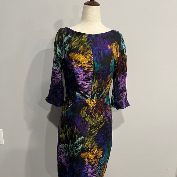 Milly of New York Multicolor‎ Abstract Print Women's Dress 4 - Picture 1 of 6